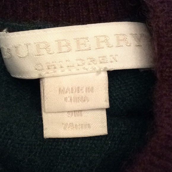Burberry Cashmere Baby Boy Sweater - Picture 2 of 6